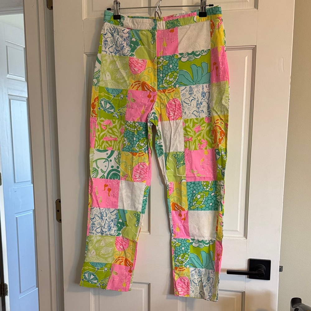 Colorful Patchwork Lily Pulitzer Pants